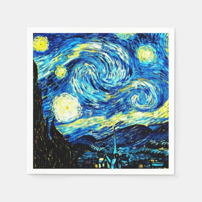 Van Gogh - Starry Night Pappersservett (Framsidan)