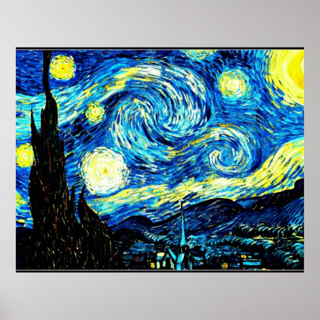 Van Gogh - Starry Night Poster (Framsidan)