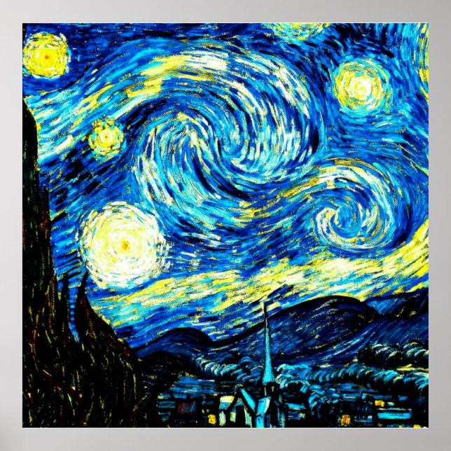 Van Gogh - Starry Night Poster (Framsidan)