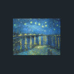 Van Gogh Starry Night Rhone Painting Canvastryck<br><div class="desc">Vincent Van Gogh (30 mars 1853-29 juli 1890) var en inflytelserik nederländsk postimponerande målare. Den här målningen är Starry Night över Rhone.</div>