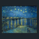 Van Gogh Starry Night Rhone Painting Poster<br><div class="desc">Vincent Van Gogh (30 mars 1853-29 juli 1890) var en inflytelserik nederländsk postimponerande målare. Den här målningen är Starry Night över Rhone.</div>
