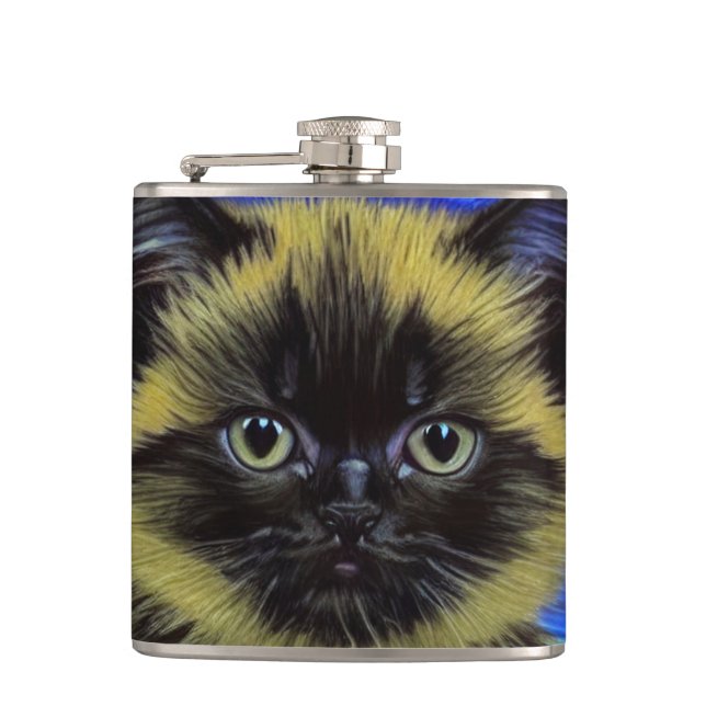 Van Gogh Starry Night Siamese Cat Fickplunta (Framsidan)