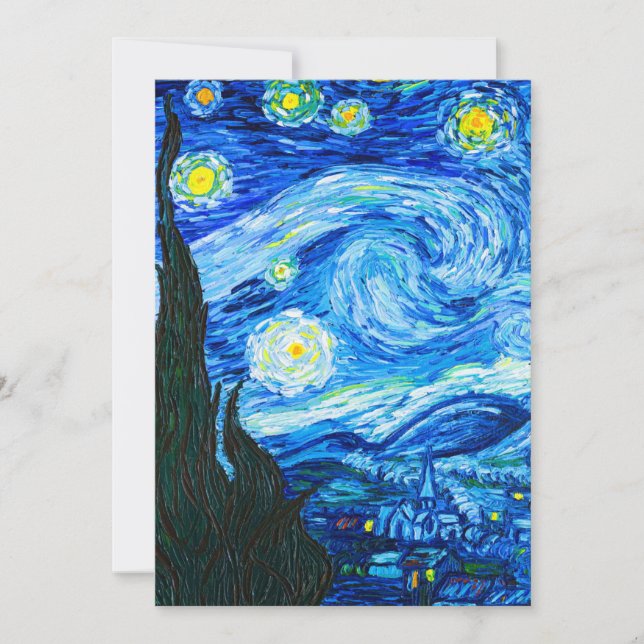 Van Gogh Starry Night Spara Datumet (Framsida)