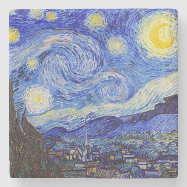 Van Gogh , “Starry Night” Stenunderlägg (Framsidan)