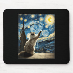Van Gogh Starry Night Stil Artistic Ragdoll Cat Musmatta