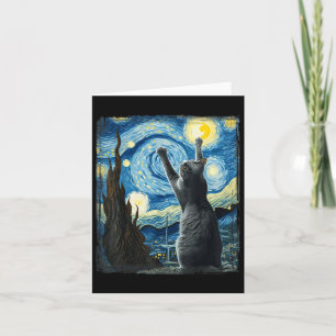 Van Gogh Starry Night Stil Artistic Russian Blue Kort