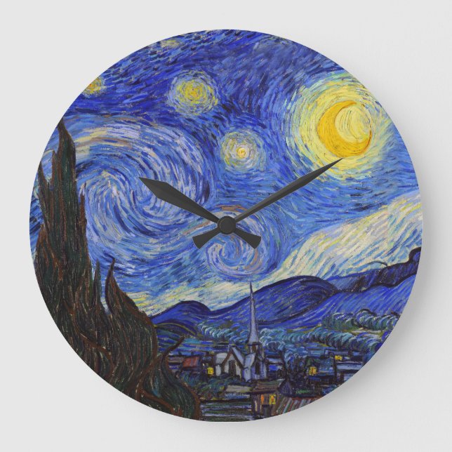 van Gogh , “ Starry Night ” Stor Klocka (Framsida)