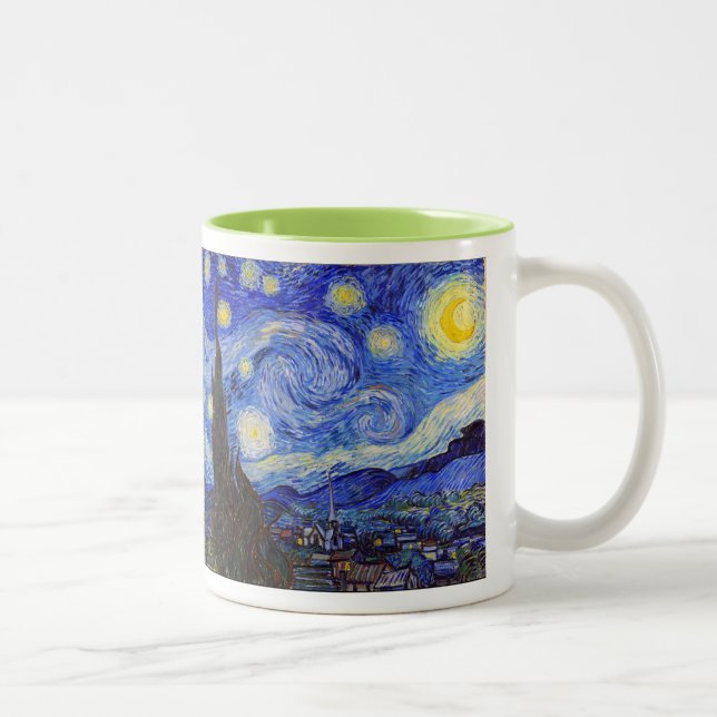 Van Gogh , “Starry Night” Två-Tonad Mugg (Höger)
