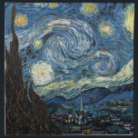 Van Gogh Starry Night Tygservett<br><div class="desc">Vincent Van Gogh Starry Night-mästerverk,  vintage av nutida produkter från Zazilicious</div>