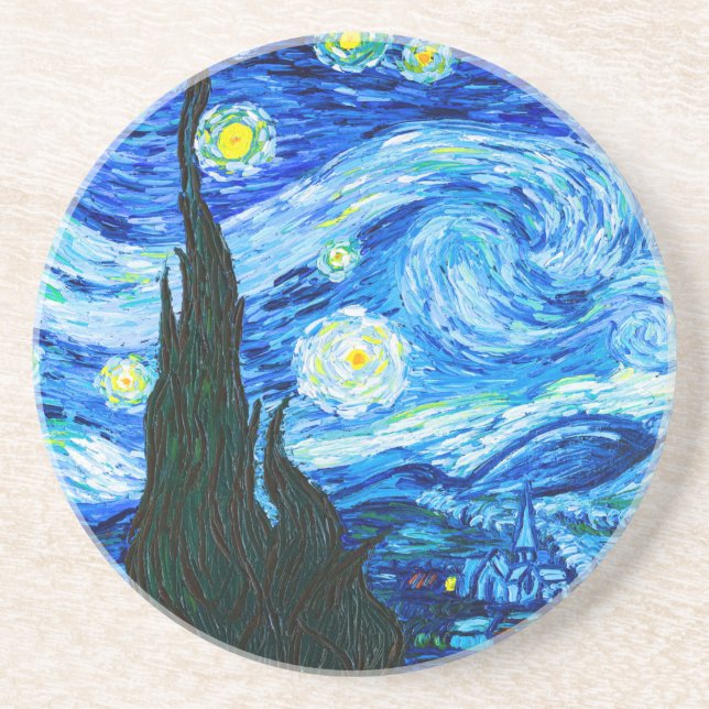 Van Gogh Starry Night Underlägg (Framsidan)
