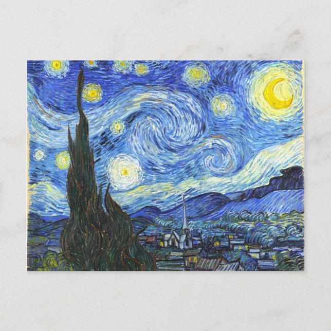 VAN GOGH Starry Night Vykort (Framsida)