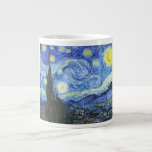 VAN GOGH Starthatt Jumbo Mugg<br><div class="desc">’van gogh vincent’,  stjärnmörker,  ’berömd tavla’,  vintage,  stjärnor,  himlar,  ’bra art’,  blått</div>
