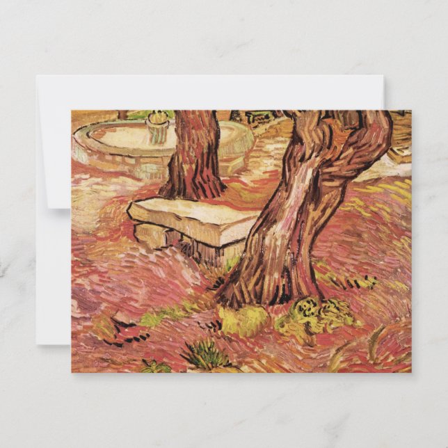 Van Gogh Stenen Bank in Tuin, St Paul Hospitaal (Framsida)