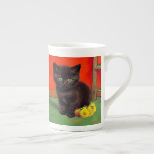 Van Gogh Stil Black Cat Benporslin Mugg