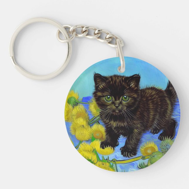 Van Gogh Stil Cat med solblommor (Framsidan)