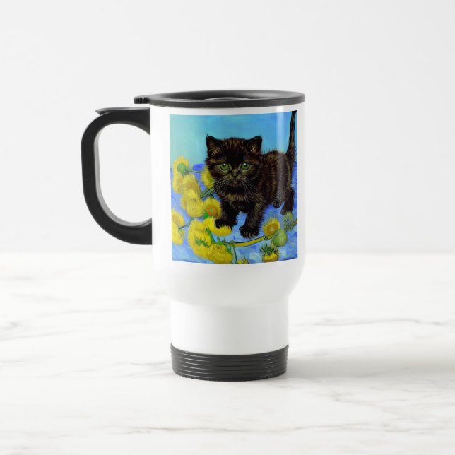 Van Gogh Stil Cat med solblommor Resemugg (Vänster)