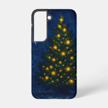 Van Gogh-stil julgran telefonfodral - Samsung