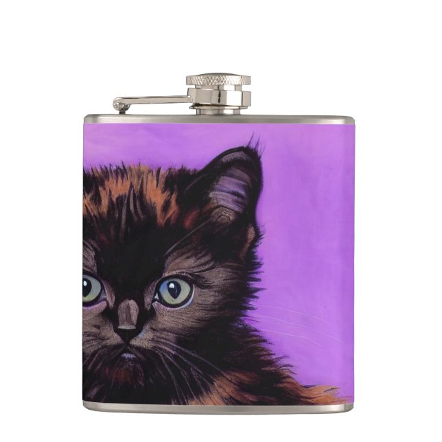 Van Gogh Stil Lila Cat Fickplunta (Framsidan)
