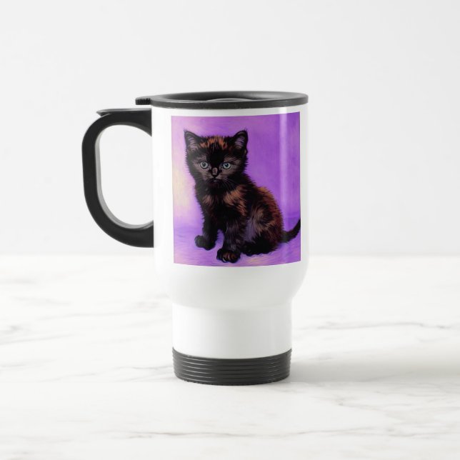 Van Gogh Stil Lila Cat Resemugg (Vänster)