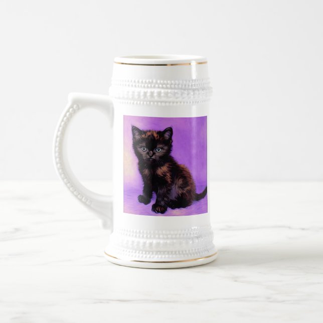 Van Gogh Stil Lila Cat Sejdel (Vänster)