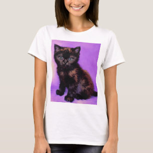 Van Gogh Stil Lila Cat T Shirt