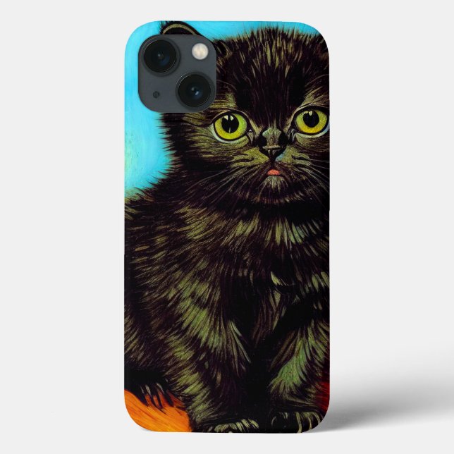 Van Gogh Stil Pouting Kitten (Baksida)