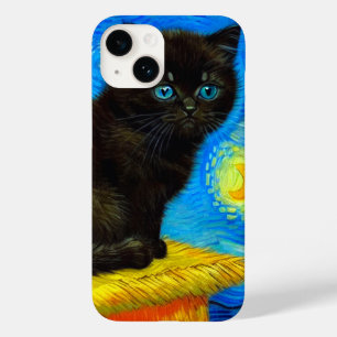 Van Gogh Stil Starry Night Cat