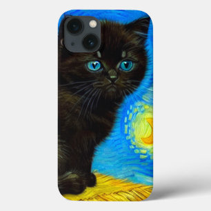 Van Gogh Stil Starry Night Cat