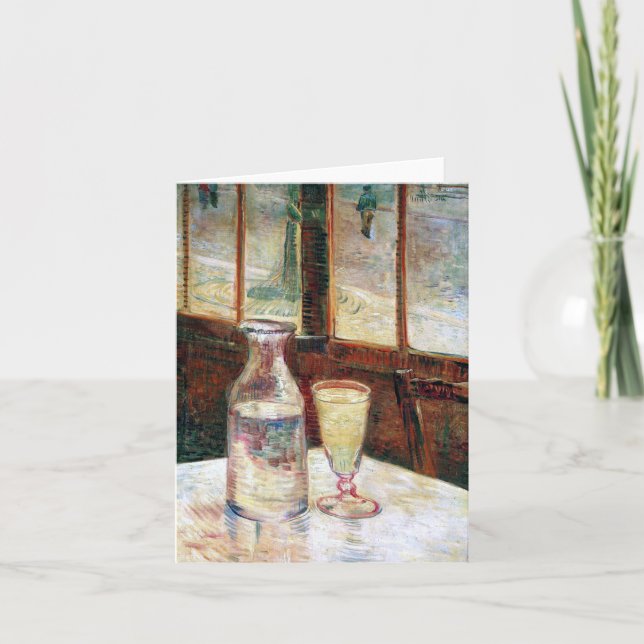 Van Gogh still Life Absinthe Fine Art Kort (Framsida)