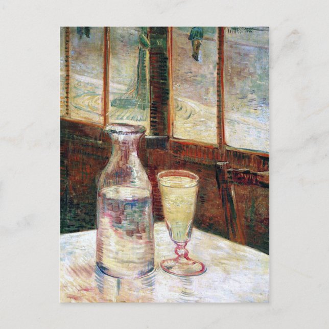 Van Gogh still Life Absinthe Fine Art Vykort (Framsida)