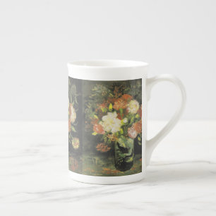 Van Gogh still Life med ängsblommor och Ro Benporslin Mugg
