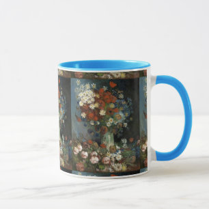 Van Gogh still Life med ängsblommor och Ro Mugg