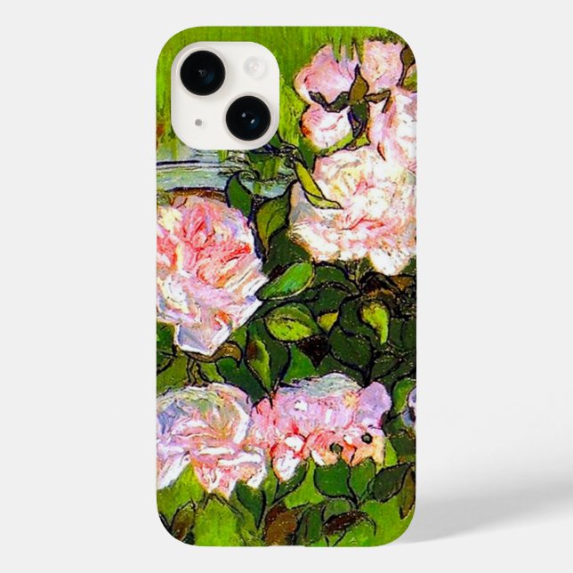Van Gogh still Life med Rosa ros (Baksida)