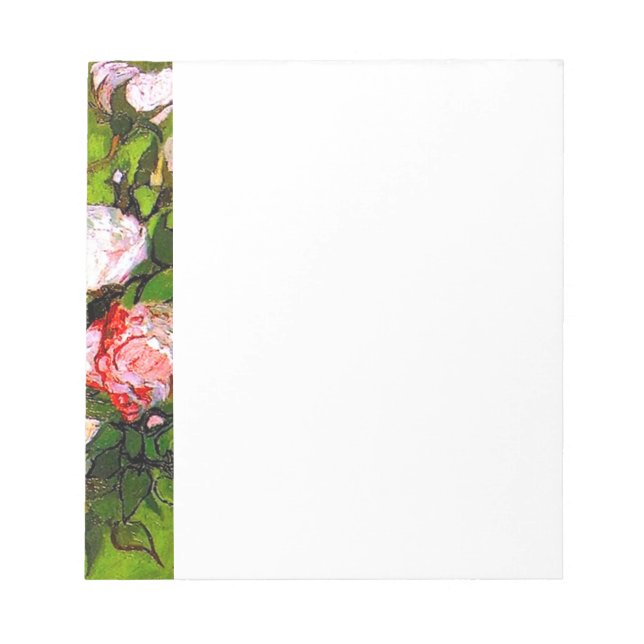 Van Gogh still Life med Rosa ros Anteckningsblock (Framsida)