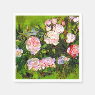 Van Gogh still Life med Rosa ros Pappersservett