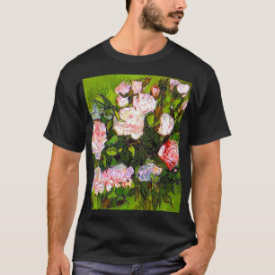 Van Gogh still Life med Rosa ros T Shirt