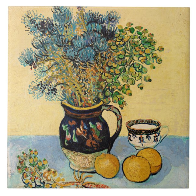 Van Gogh - still Life (Nature Morte) Kakelplatta (Framsidan)
