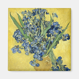 Van Gogh still Life Vas, Irises (F678) Fine Art Magnet
