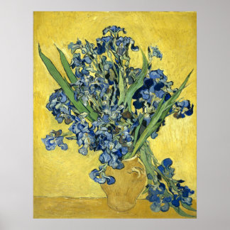 Van Gogh still Life Vas, Irises (F678) Fine Art Poster