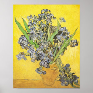 Van Gogh still Life Vas, Irises (F678) Fine Art Poster
