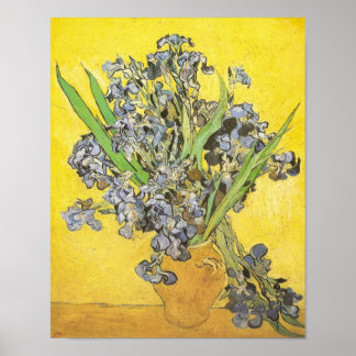 Van Gogh still Life Vas, Irises (F678) Fine Art Poster