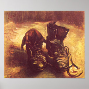 Van Gogh - stilleben A parar av skor Poster