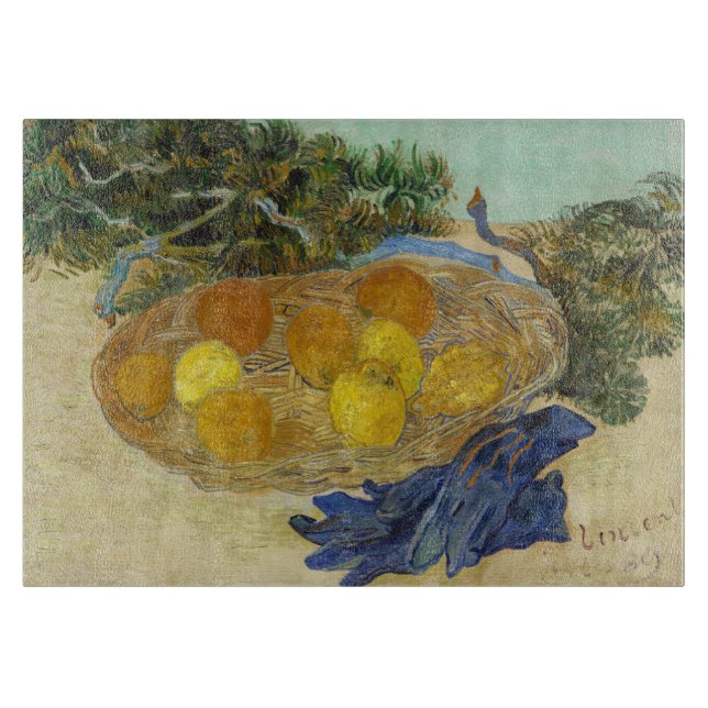 Van Gogh Stilleben med apelsiner citroner blå hand (Framsidan)