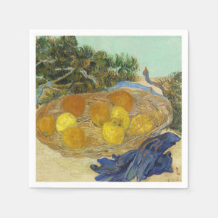 Van Gogh Stilleben med apelsiner citroner blå hand Pappersservett