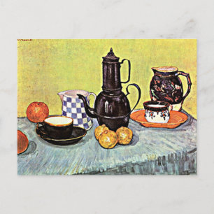 Van Gogh - Stilleben med blå emaljerad kaffepanna Vykort