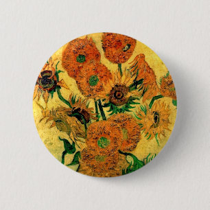 Van Gogh - Stilleben vas med femton solrosor Knapp