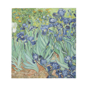 Van Gogh stilleben: Vas med Irises Anteckningsblock