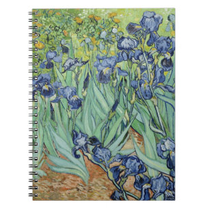 Van Gogh stilleben: Vas med Irises Anteckningsbok