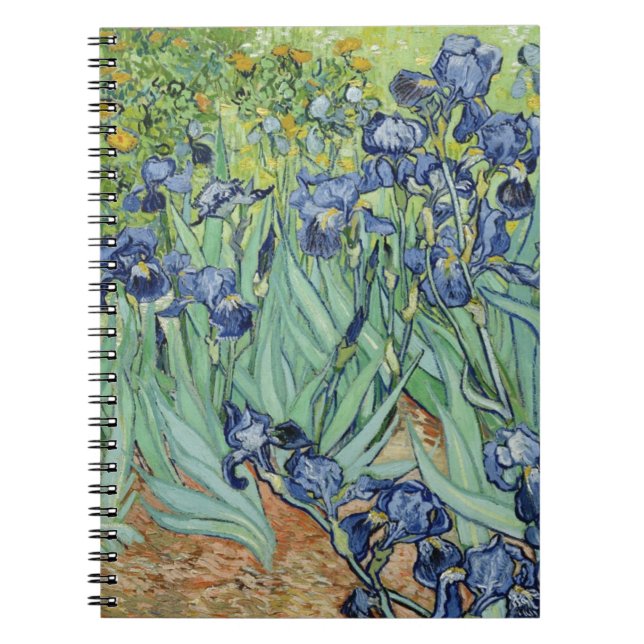 Van Gogh stilleben: Vas med Irises Anteckningsbok (Framsidan)