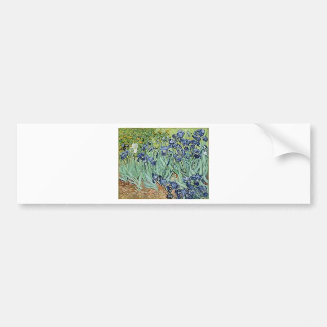 Van Gogh stilleben: Vas med Irises Bildekal (Framsidan)